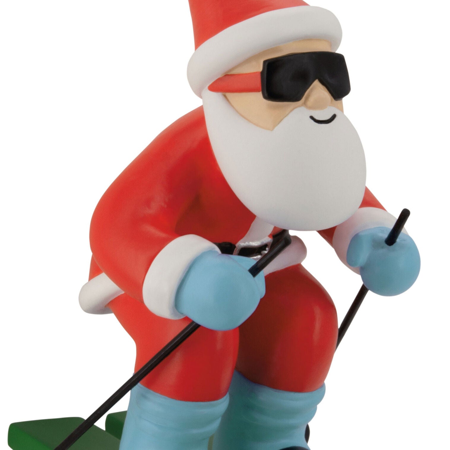 Skiing Santa Hallmark Ornament