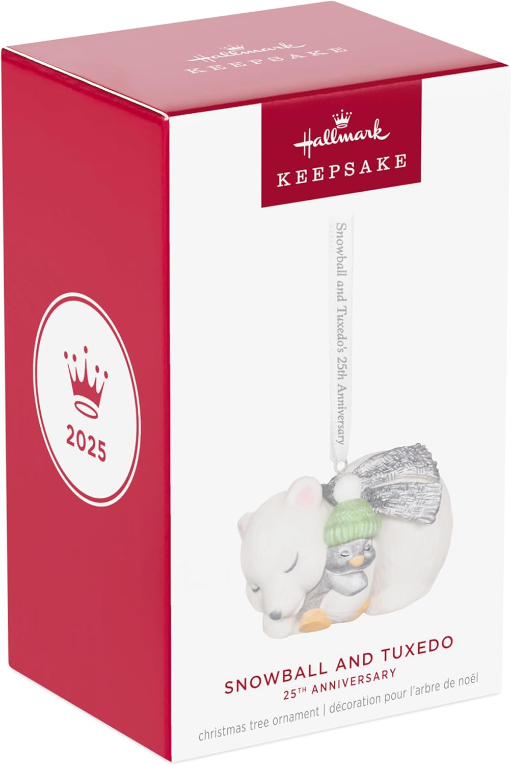Snowball and Tuxedo 25th Anniversary 2025 Keepsake Ornament