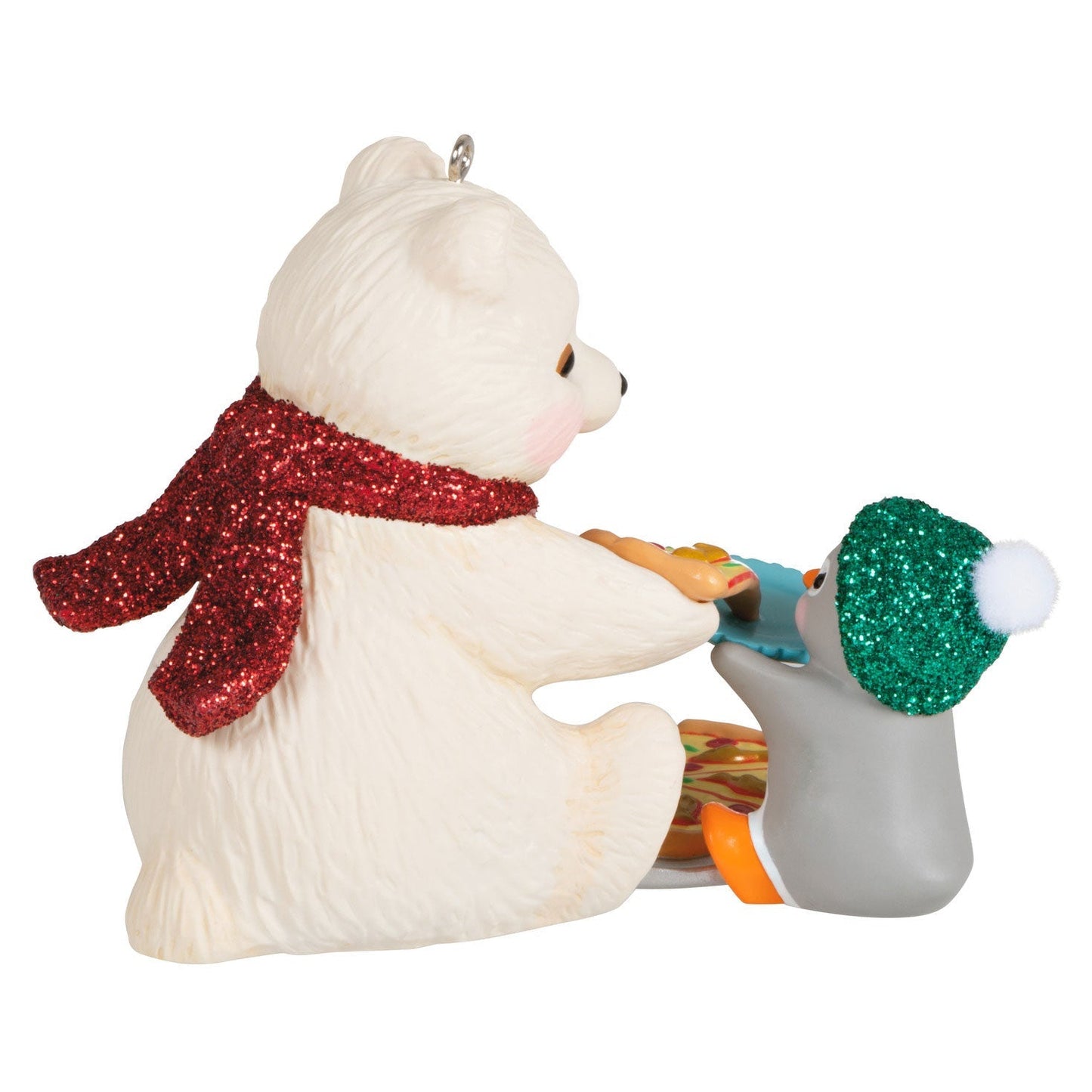 Snowball and Tuxedo Sharing a Slice, 2023 Keepsake Ornament