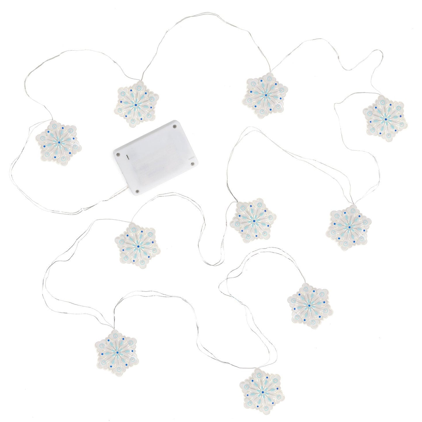 Snowflake 10 Light Christmas String Lights