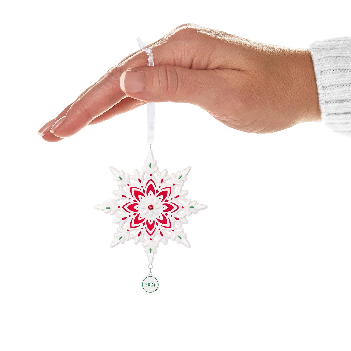 Snowflake 2024 Porcelain Keepsake Ornament