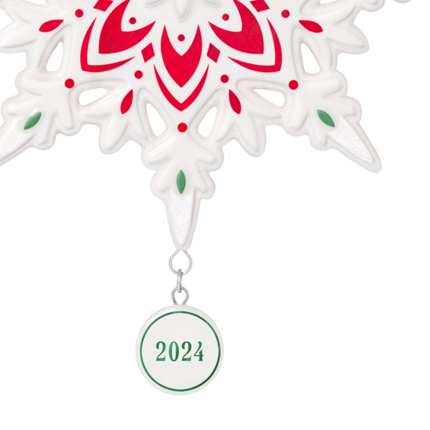 Snowflake 2024 Porcelain Keepsake Ornament