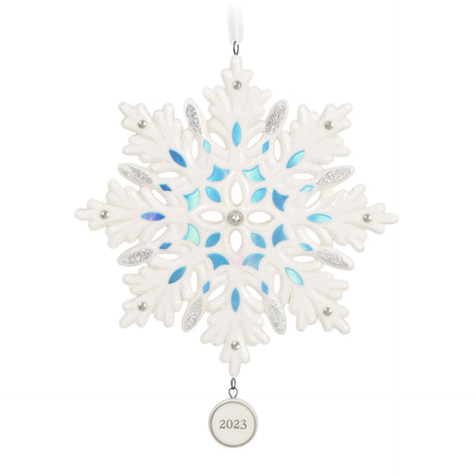 Snowflake, Porcelain, 2023 Keepsake Ornament