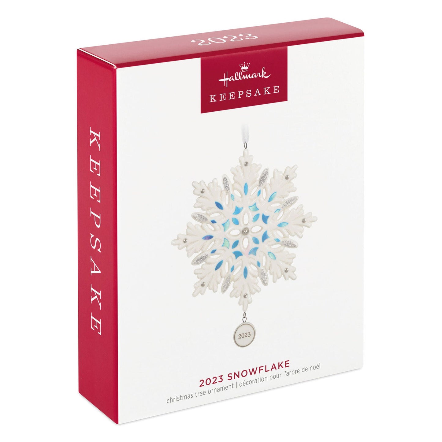 Snowflake, Porcelain, 2023 Keepsake Ornament