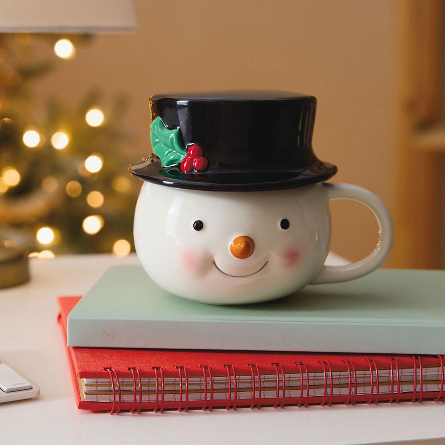 Snowman Sculpted Mug With Sound