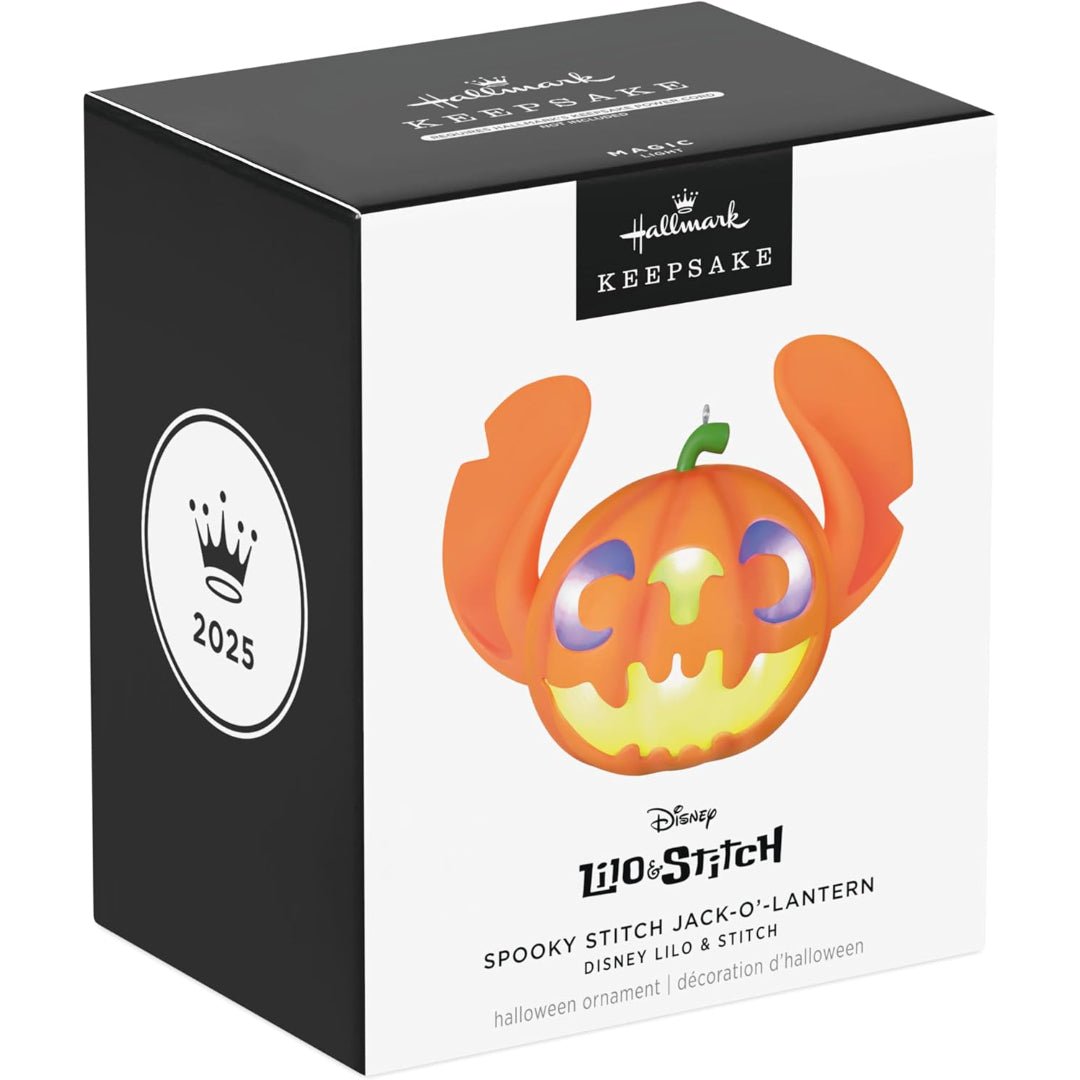 Spooky Stitch Jack - o' - Lantern Disney Lilo & Stitch 2025 Keepsake Ornament