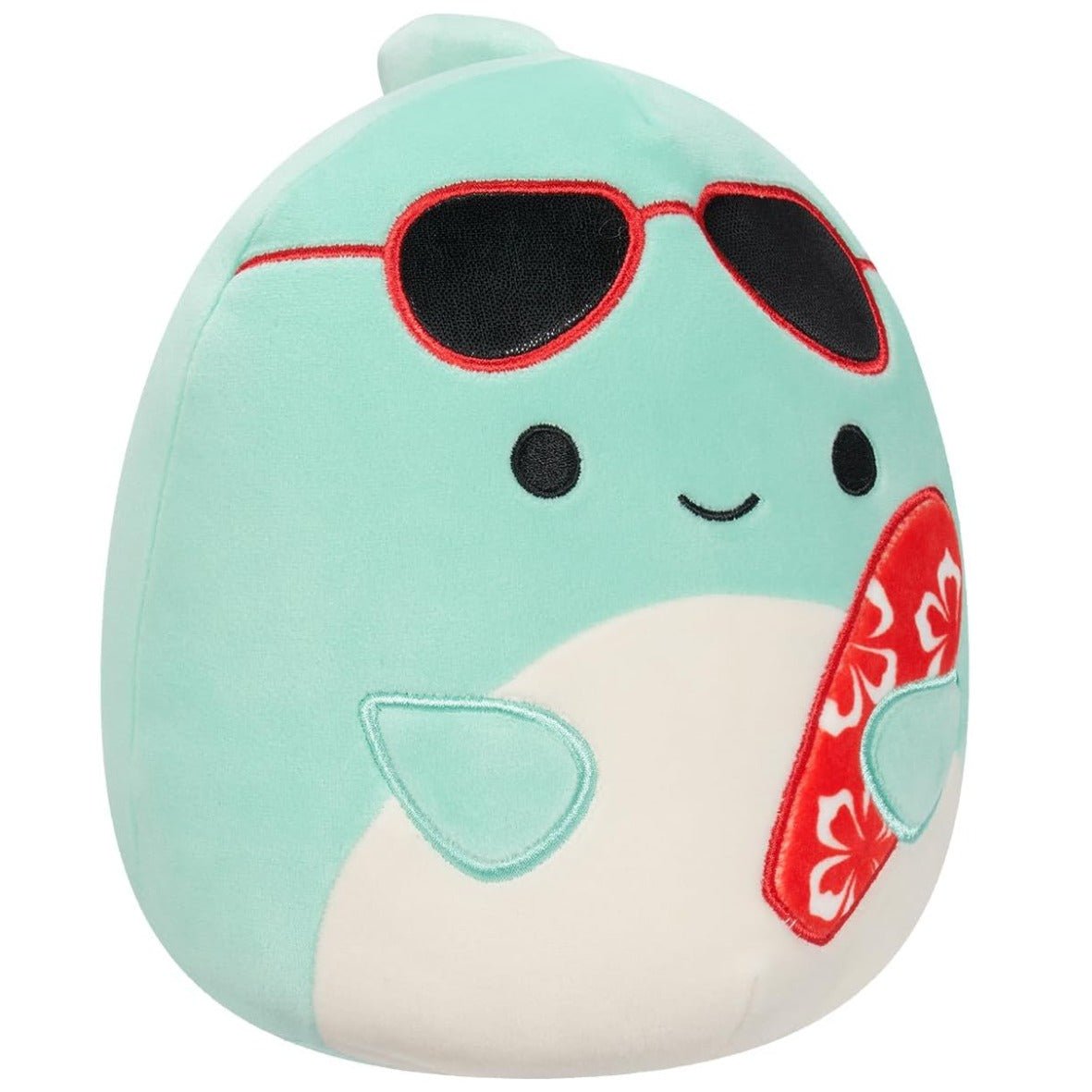 Squishmallow Perry The Dolphin with Surfboard 8"