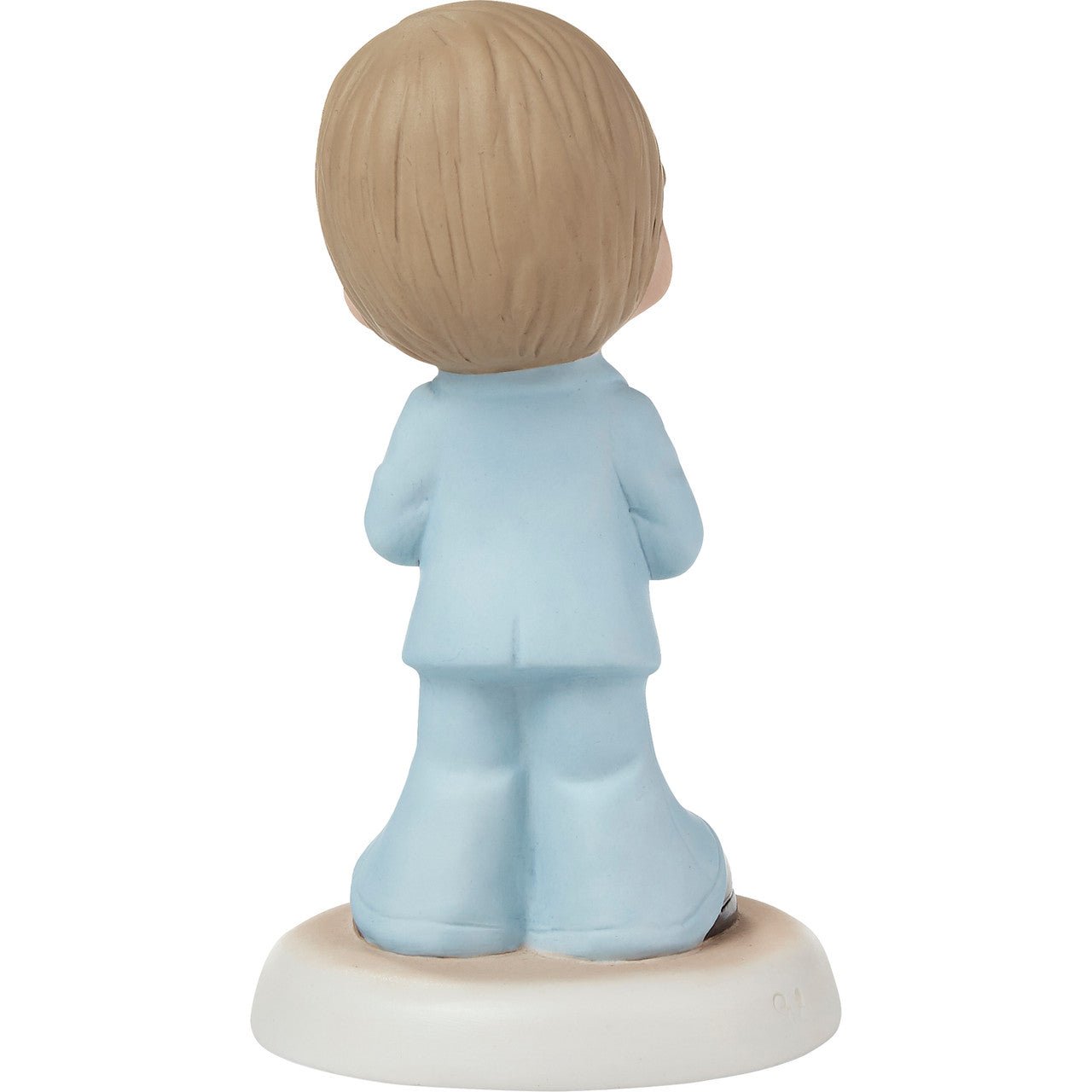 Standing Communion Boy Figurine - Brunette Hair, Medium Skin