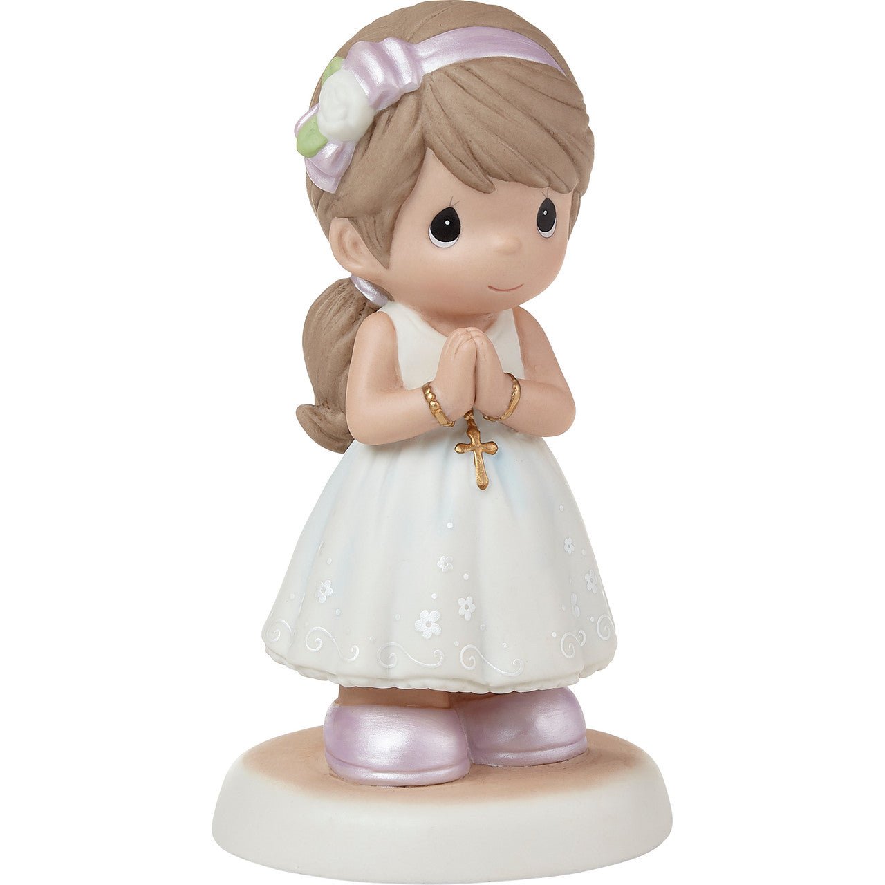 Standing Communion Girl Standing - Brunette Hair, Medium Skin