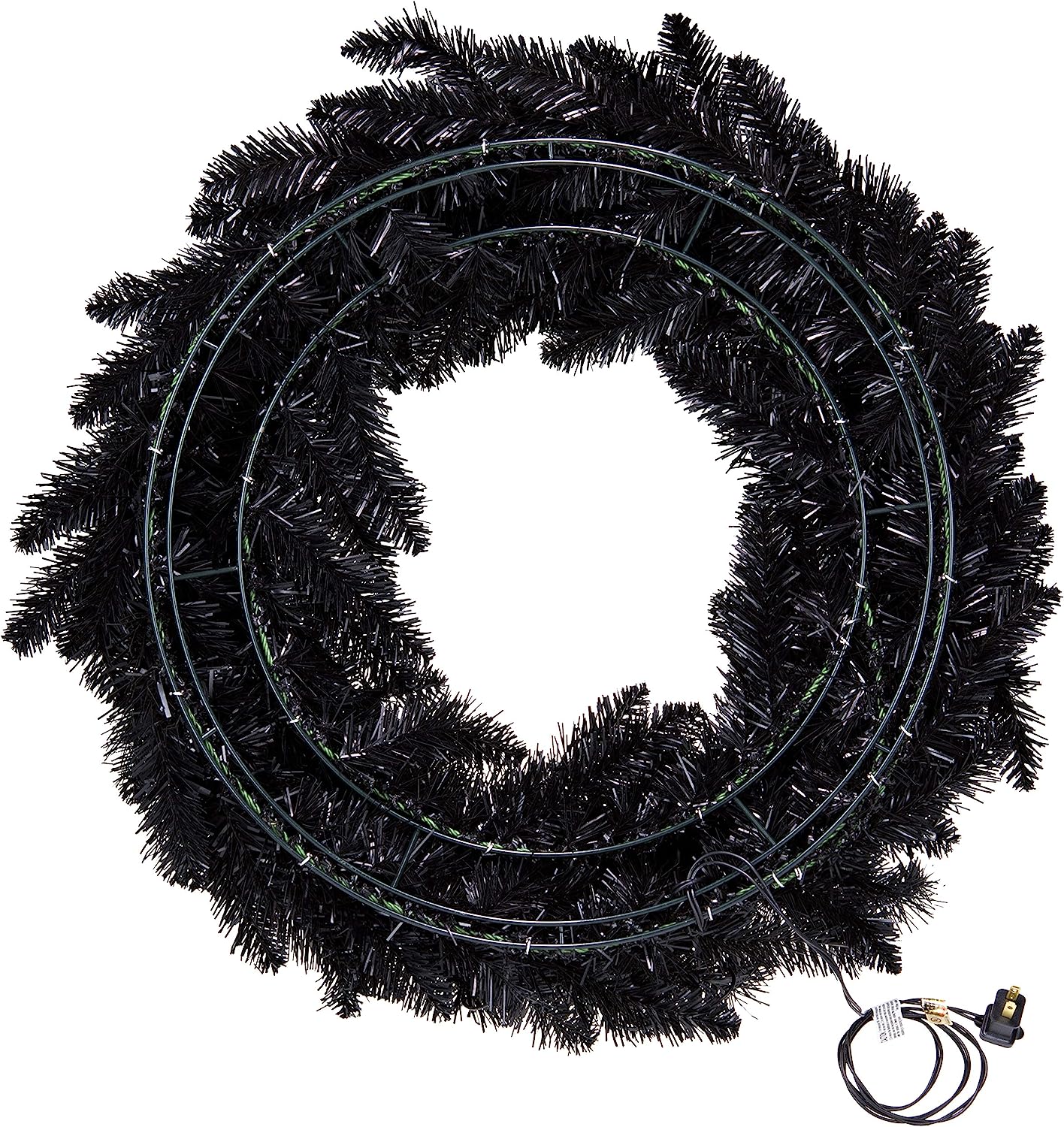 Star Galaxy Black Wreath with Lights, 2019 Hallmark Keepsake Decoration