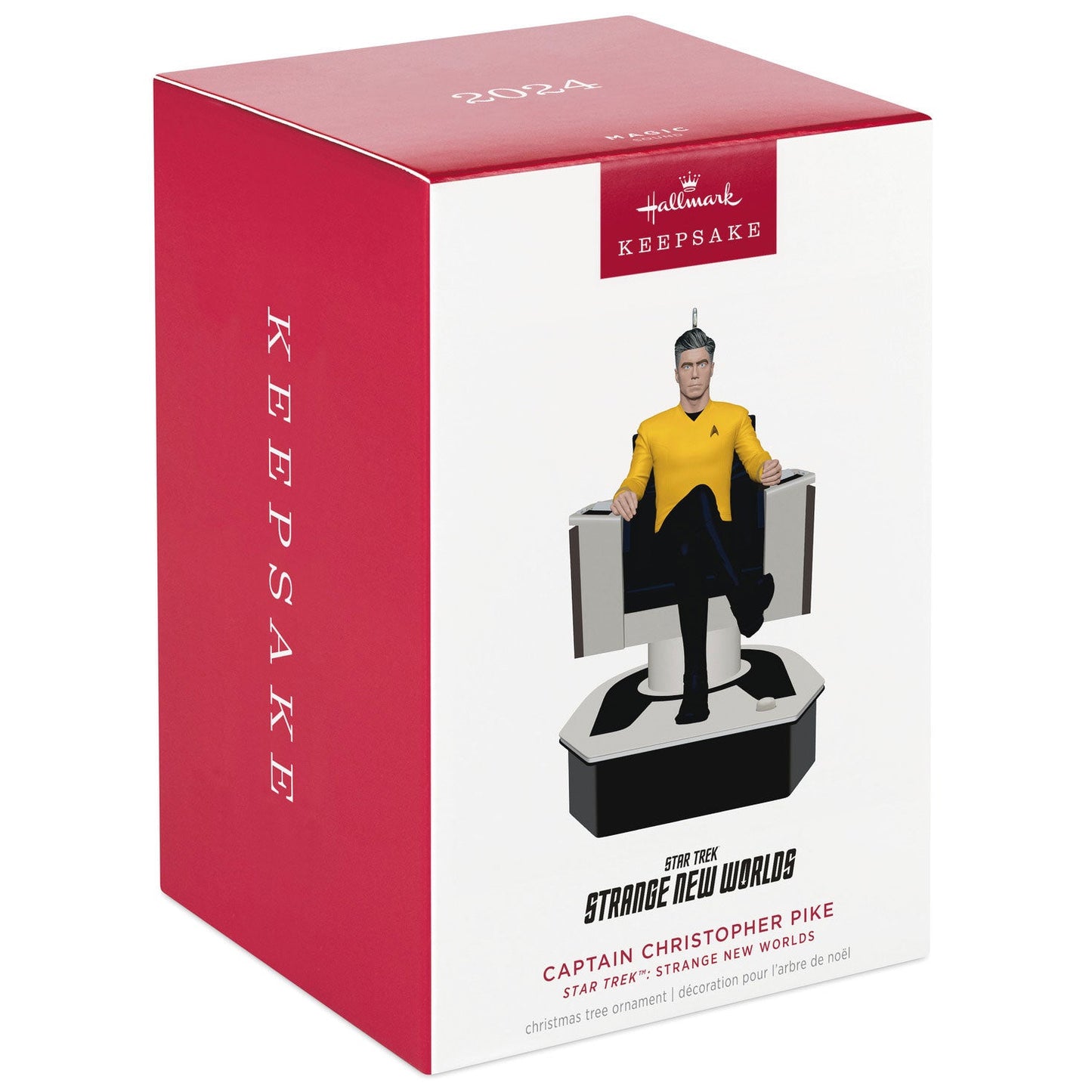 Star Trek: Strange New Worlds Captain Christopher Pike 2024 Keepsake Ornament