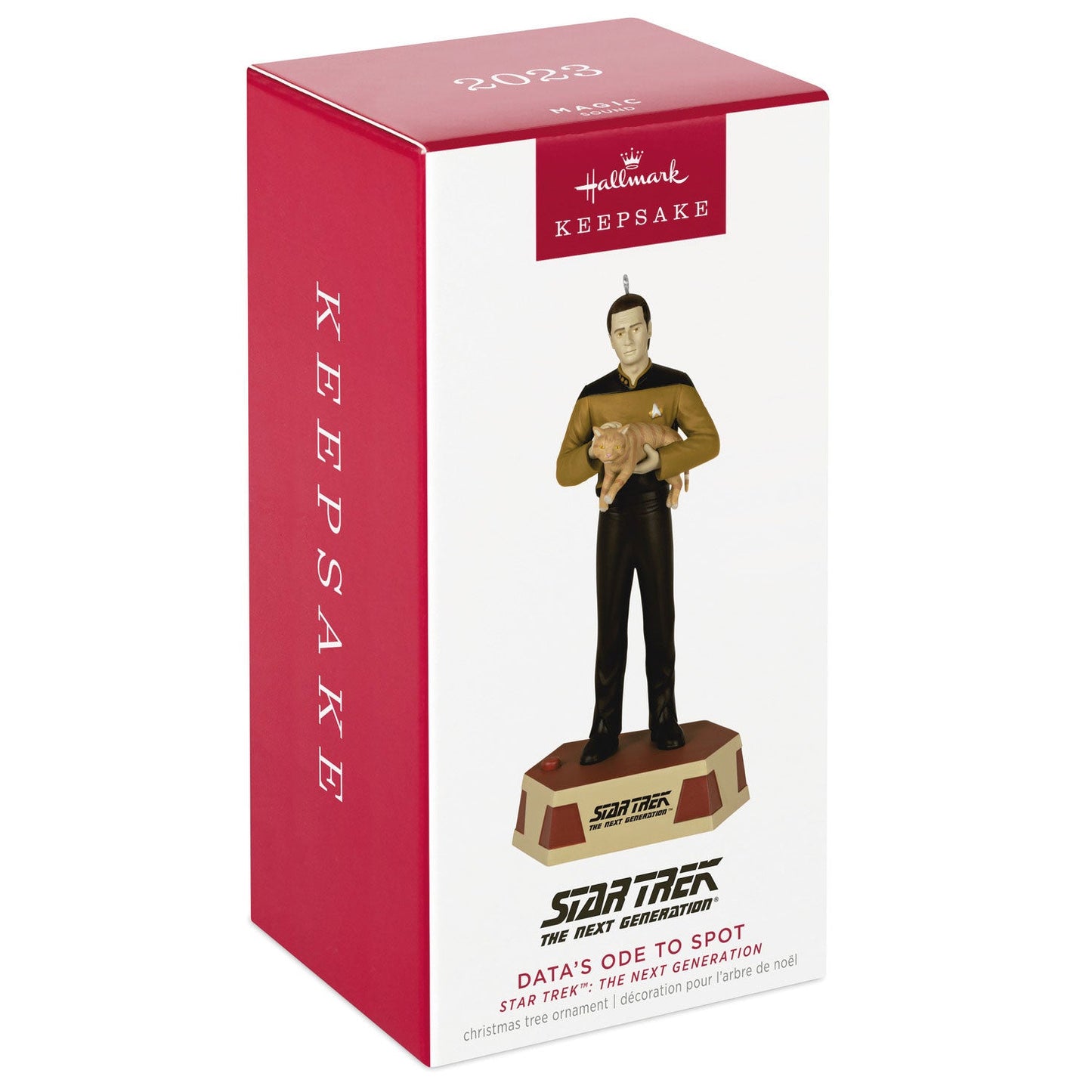 Star Trek: The Next Generation Data's Ode to Spot, 2023 Keepsake Ornament With Sound