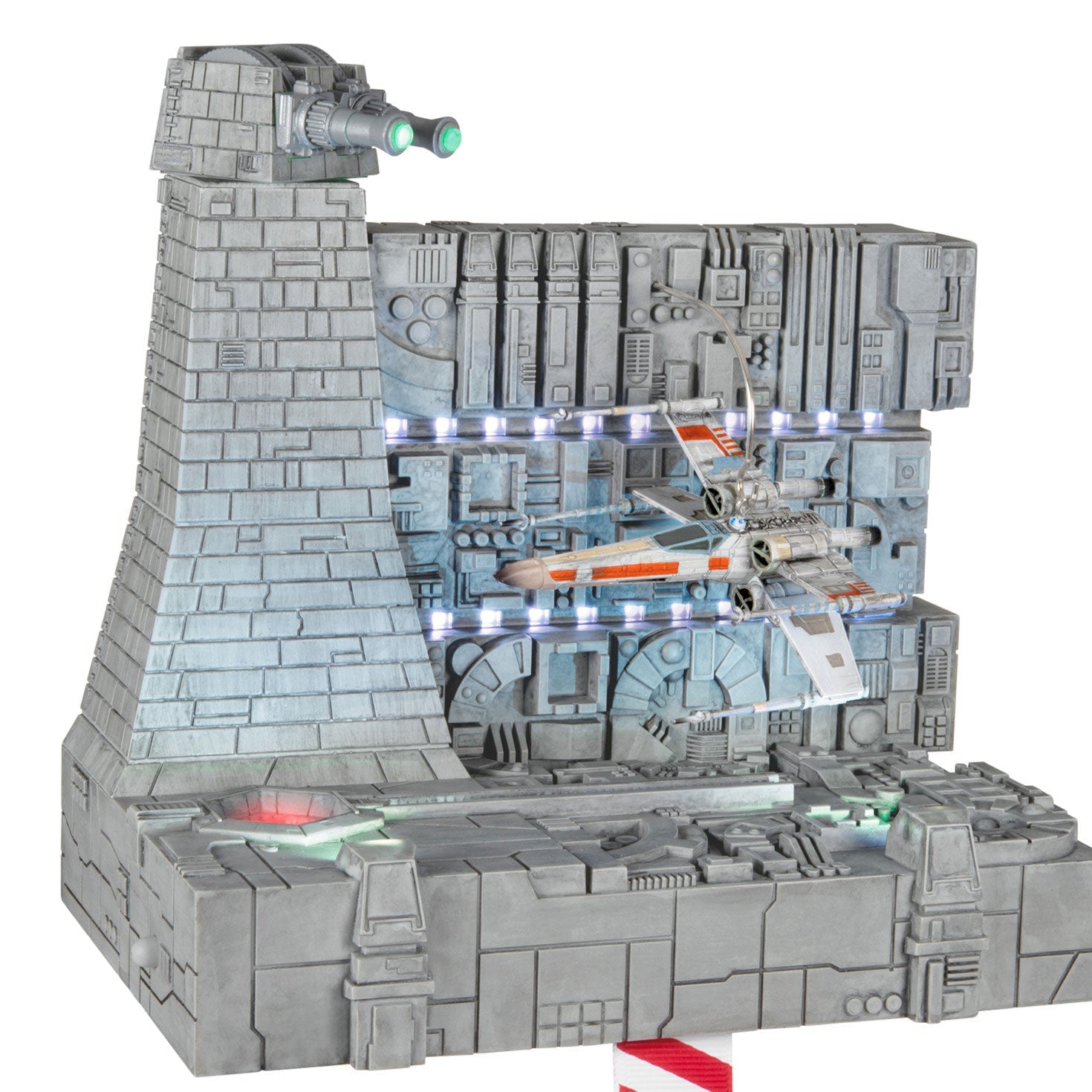 Star Wars: A New Hope Luke Skywalker's X - Wing Starfighter 2024 Keepsake Ornament and Stocking Hanger Set