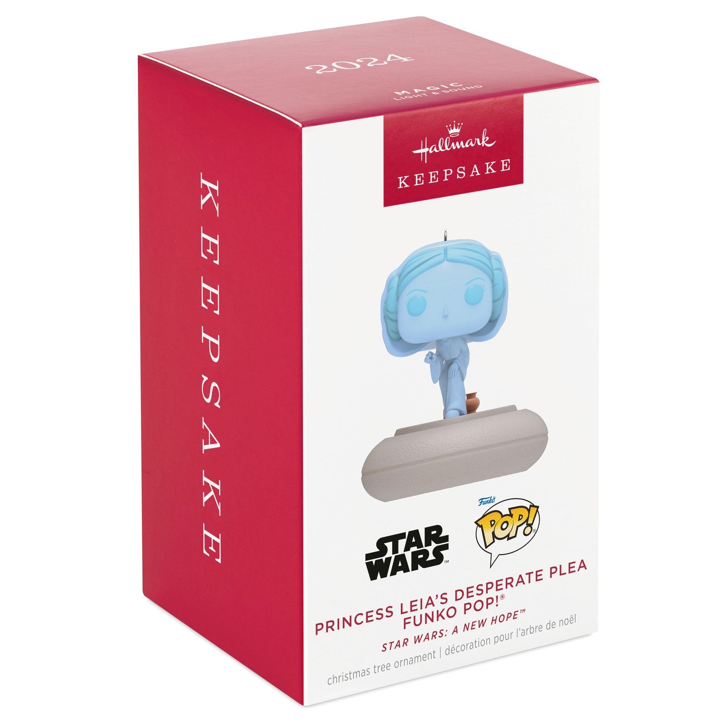 Star Wars: A New Hope Princess Leia's Desperate Plea Funko POP! 2024 Keepsake Ornament