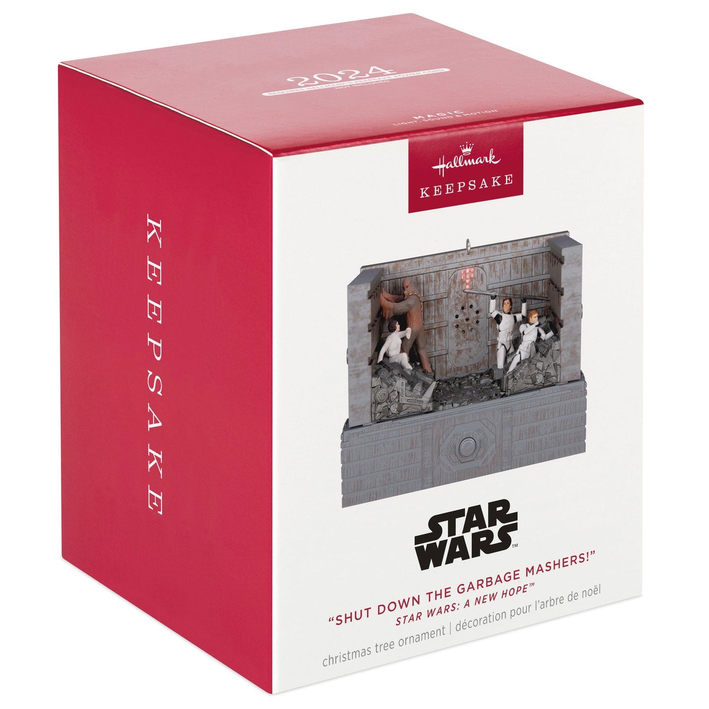 Star Wars: A New Hope "Shut Down the Garbage Mashers!" 2024 Keepsake Ornament, Sound and Motion