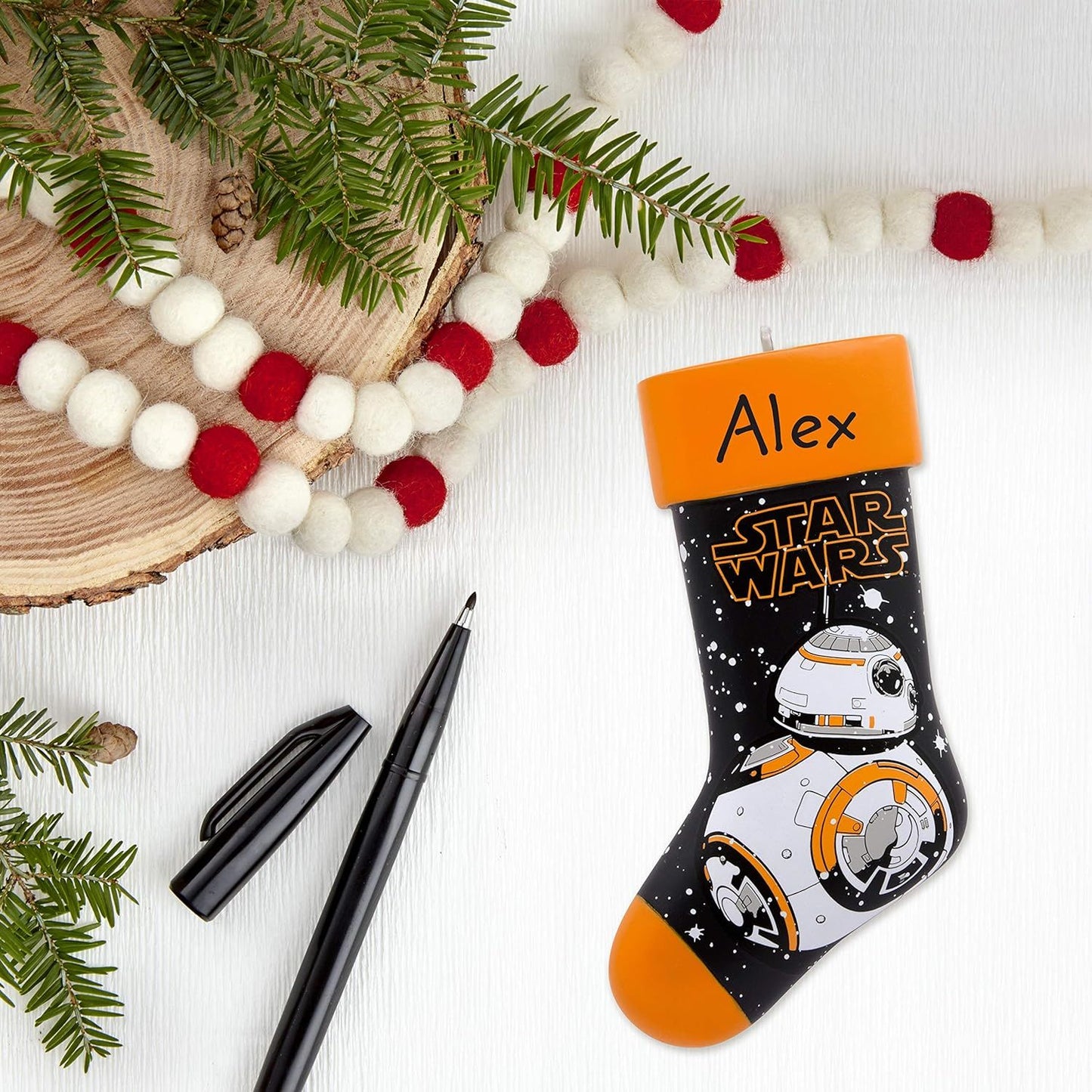 Star Wars: BB-8 Stocking Personalized Hallmark Ornament