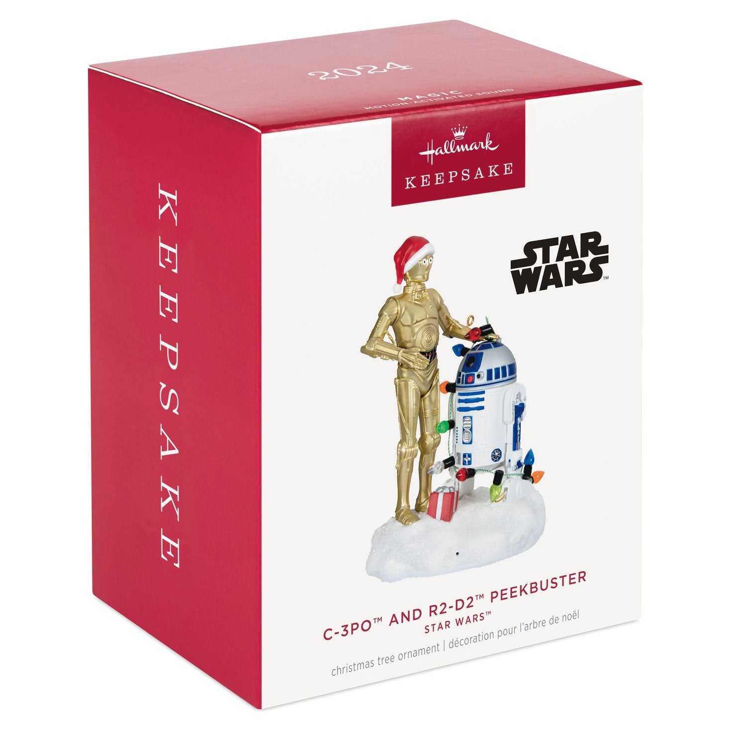 Star Wars C-3PO and R2-D2 Peekbuster 2024 Keepsake Ornament