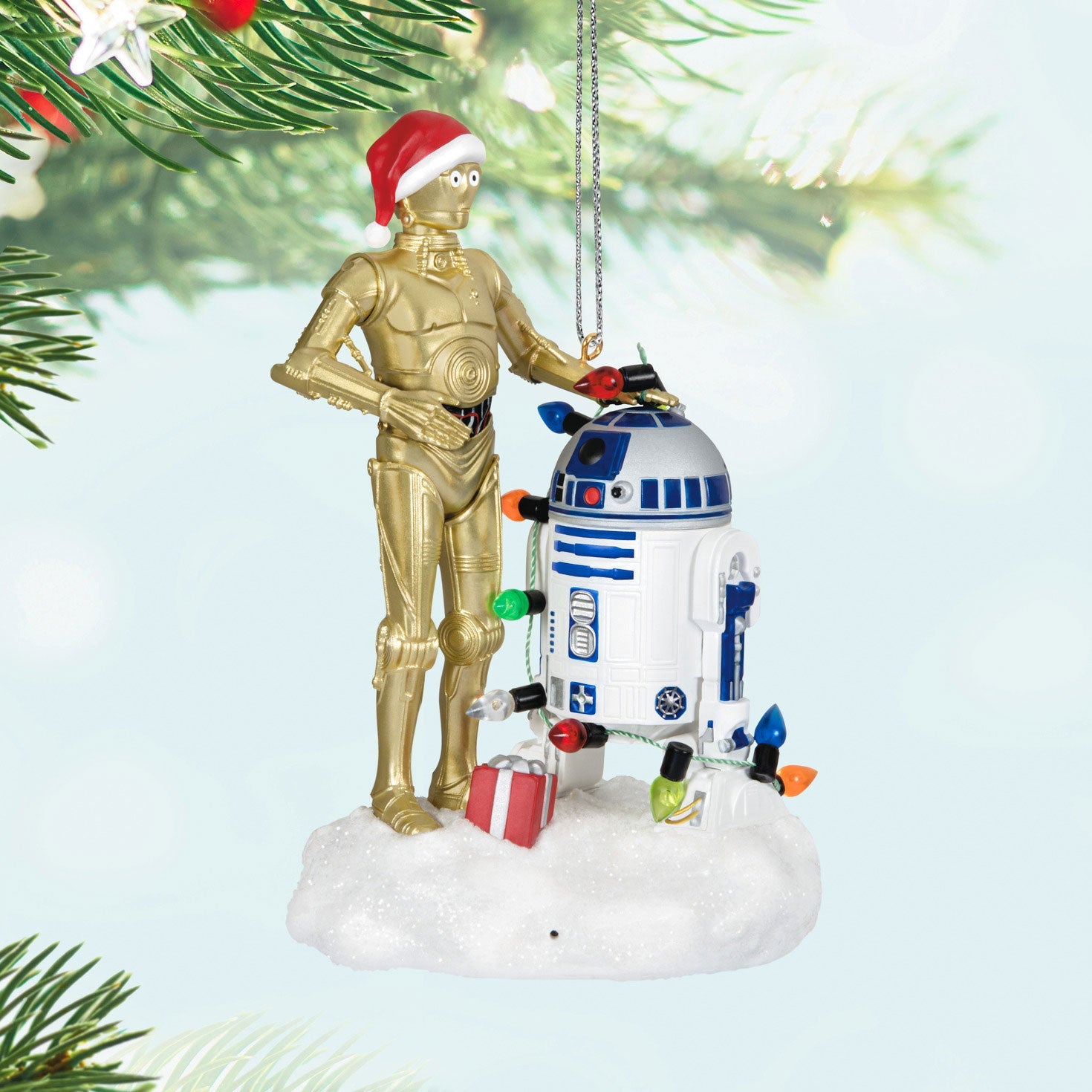 Star Wars C-3PO and R2-D2 Peekbuster 2024 Keepsake Ornament