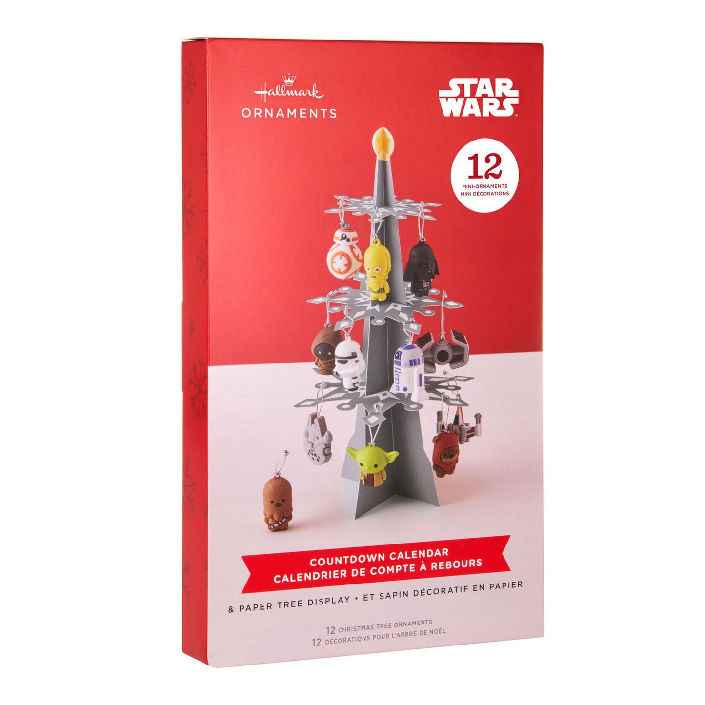 Star Wars™ Hallmark Countdown Calendar Paper Tree Set With 12 Mini Ornaments