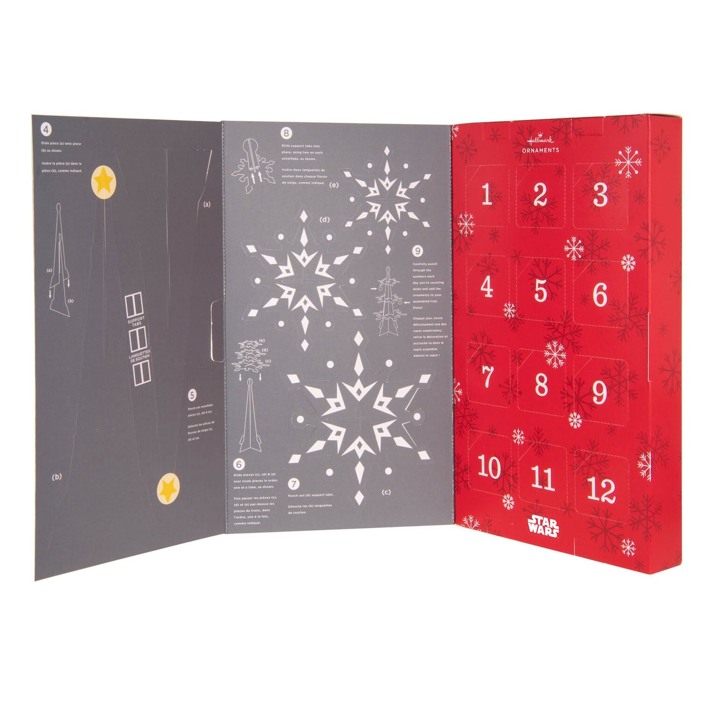 Star Wars™ Hallmark Countdown Calendar Paper Tree Set With 12 Mini Ornaments