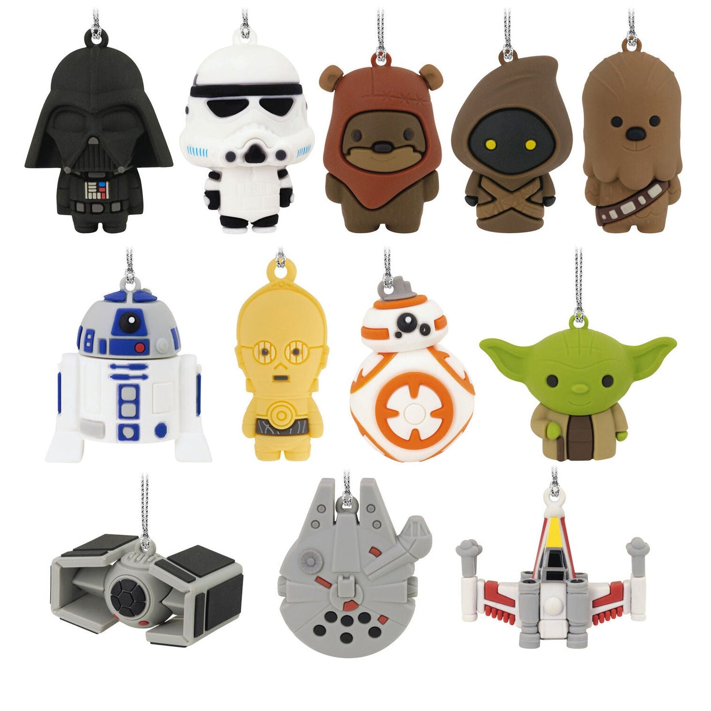 Star Wars™ Hallmark Countdown Calendar Paper Tree Set With 12 Mini Ornaments