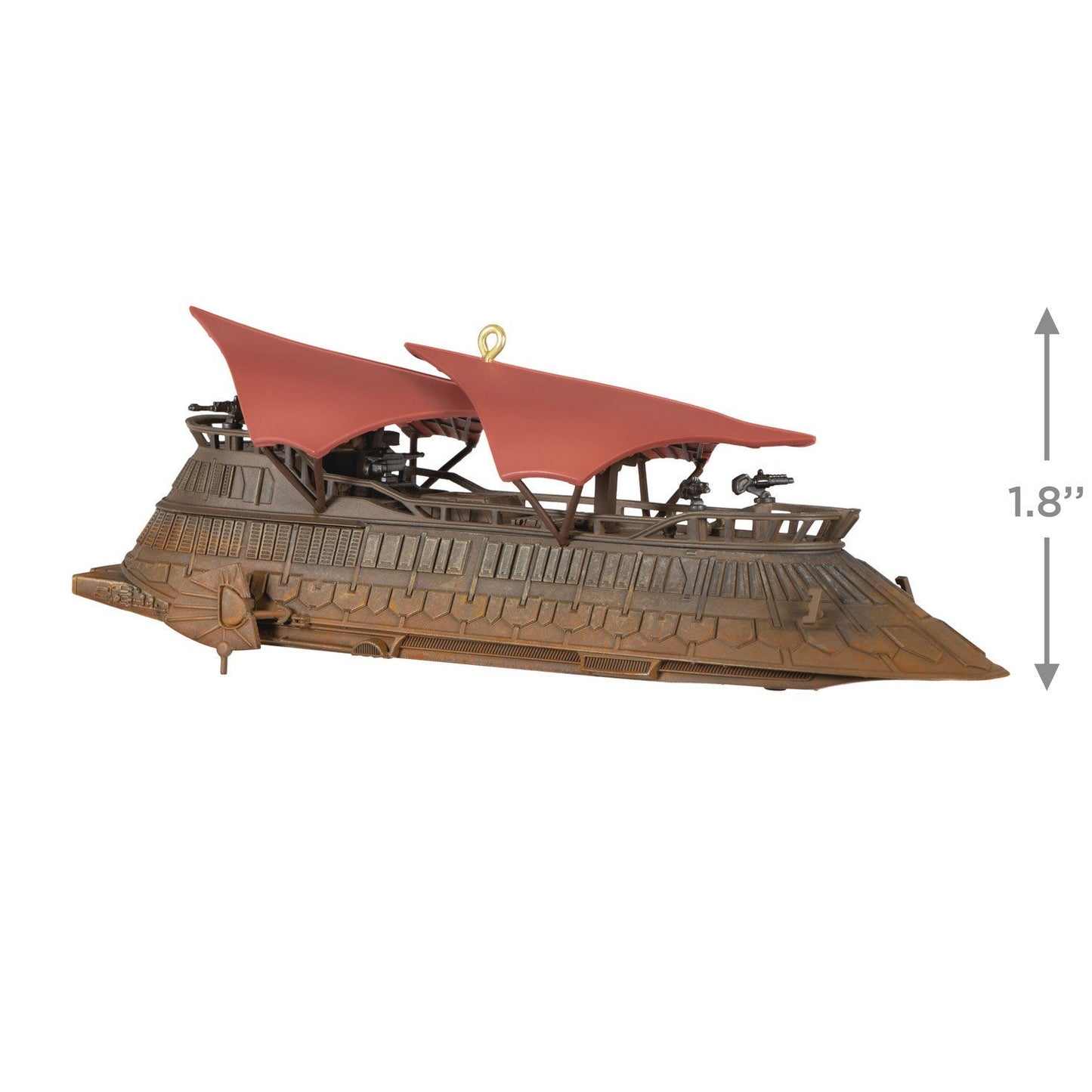 Star Wars: Return of the Jedi Jabbas Sail Barge, The Khetanna, 2023 Keepsake Ornament With Sound