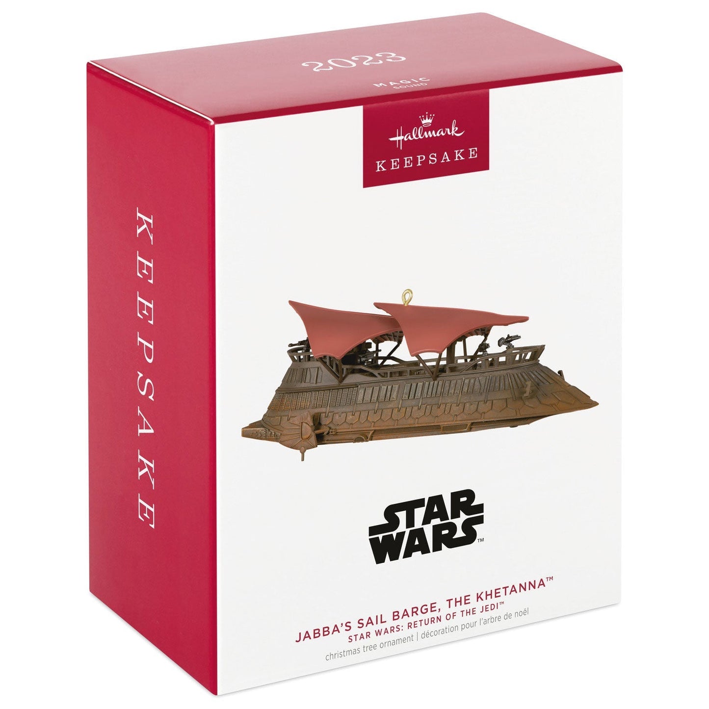 Star Wars: Return of the Jedi Jabbas Sail Barge, The Khetanna, 2023 Keepsake Ornament With Sound