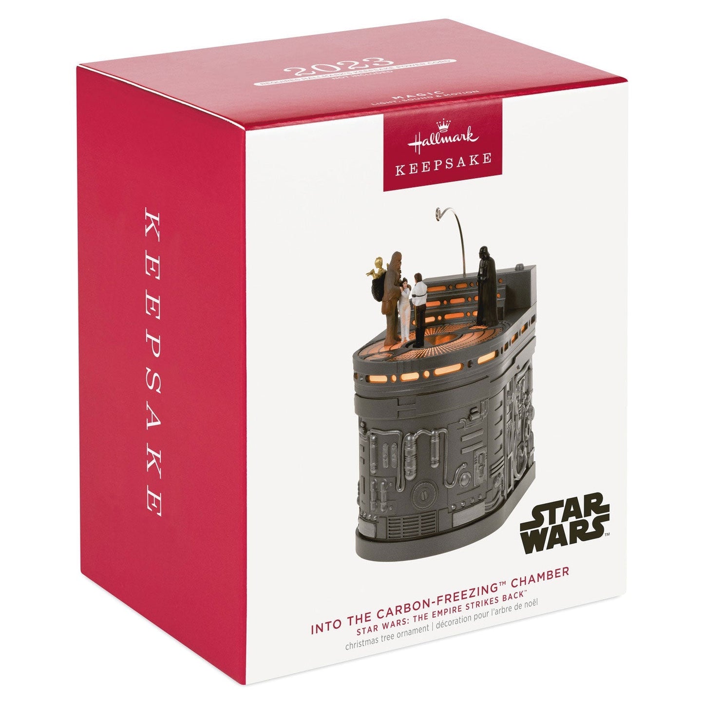 Star Wars: The Empire Strikes Back Into the Carbon Freezing Chamber, 2023 Keepsake Ornament With Light, Sound and Motion