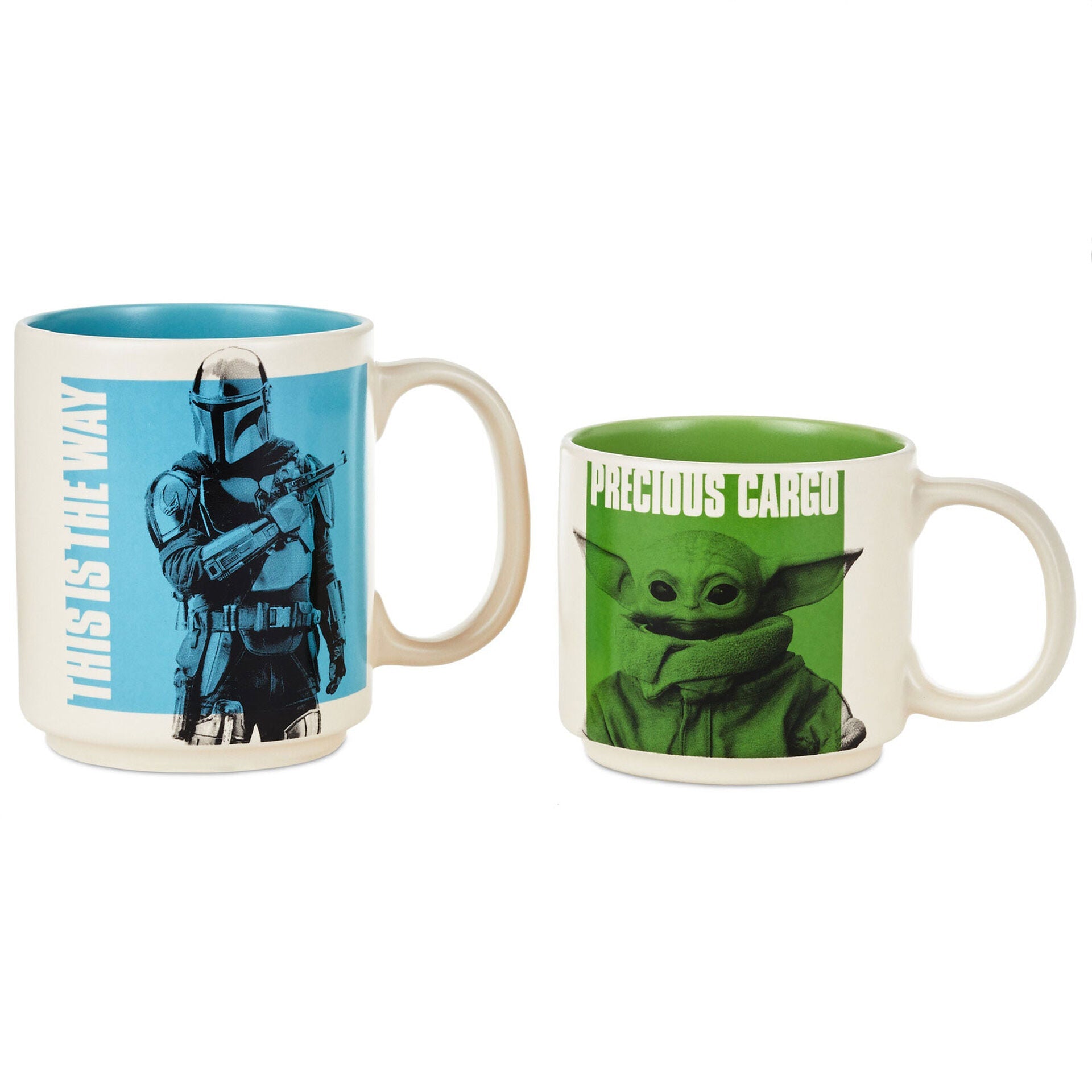 Star Wars: The Mandalorian™ and Grogu™ Adult and Child Stacking Mugs, Set of 2