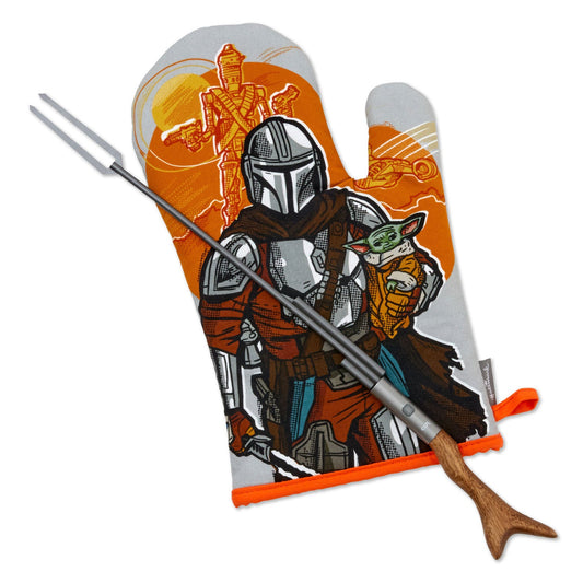 Star Wars: The Mandalorian™ Grill Fork and Oven Mitt, Set of 2