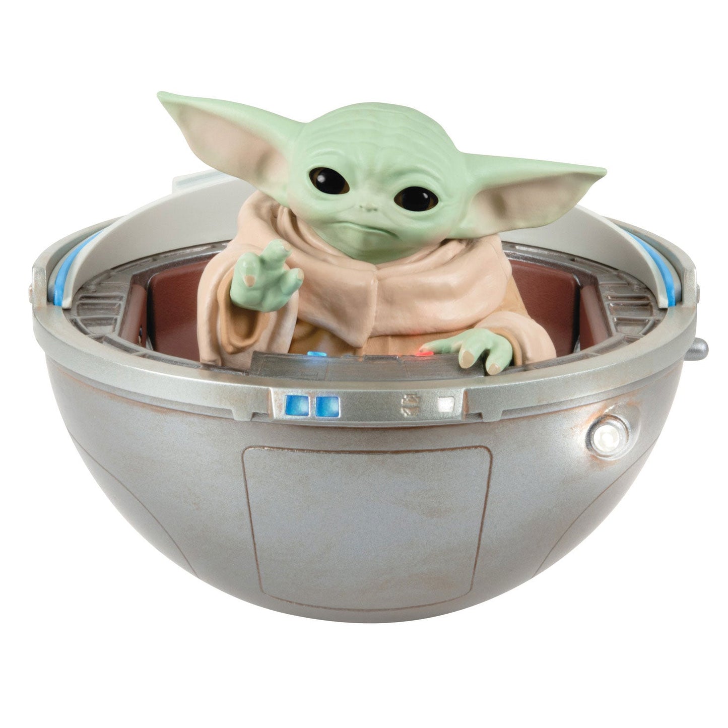 Star Wars: The Mandalorian Grogu in Hovering Pram 2024 Keepsake Ornament, Sound and Motion