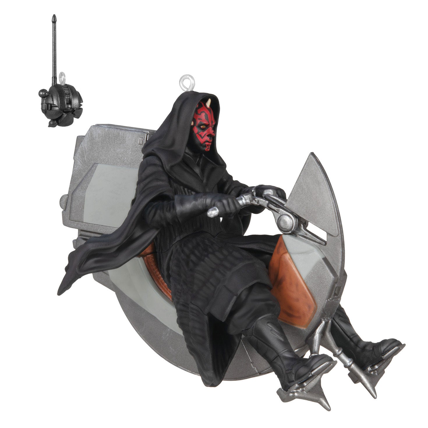 Star Wars: The Phantom Menace 25th Anniversary Darth Maul and Sith Probe Droid 2024 Keepsake Ornaments, Set of 2