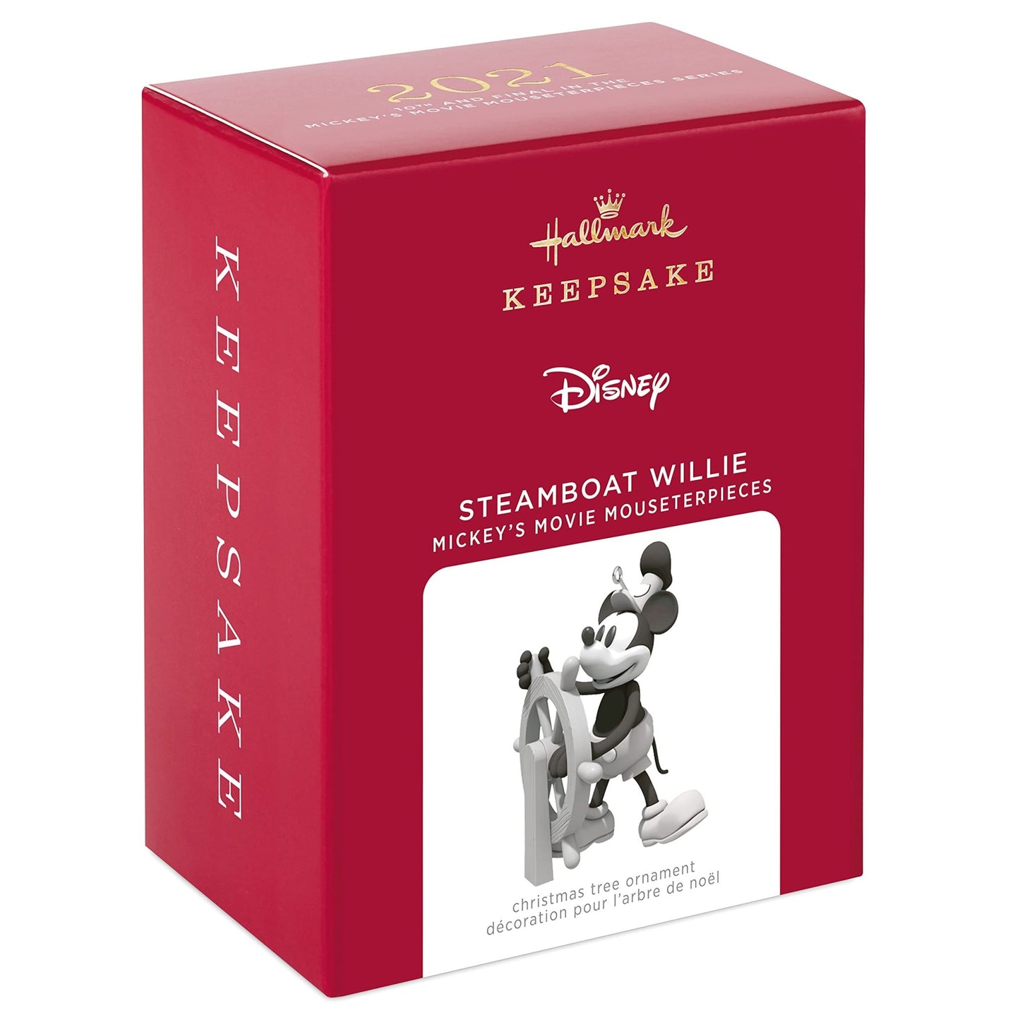 Steamboat Willie, Disney Mickey's Movie Mouseterpieces, 2021 Keepsake Ornament