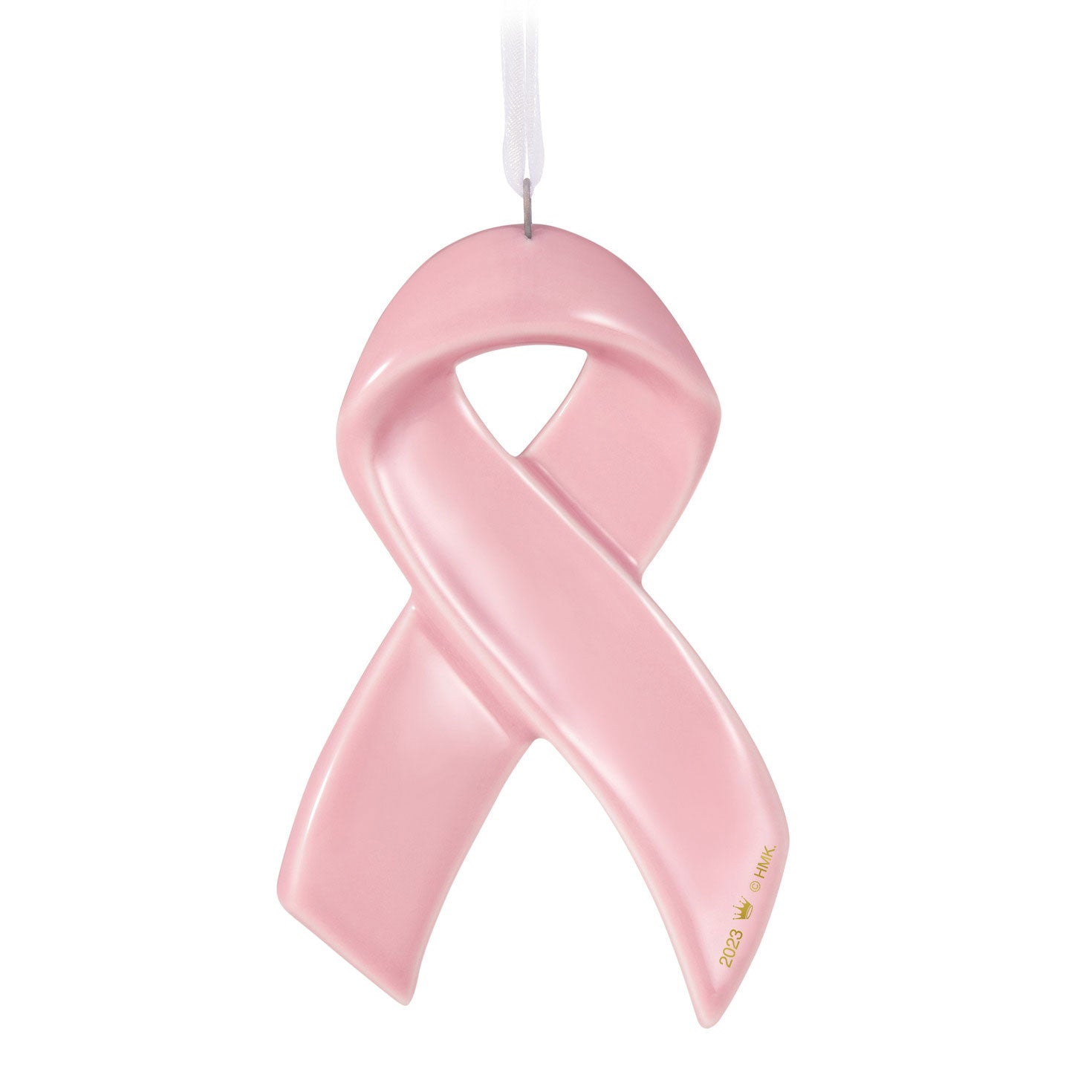 Strength Within Pink Ribbon Porcelain, 2023 Keepsake Ornament Benefiting Susan G. Komen