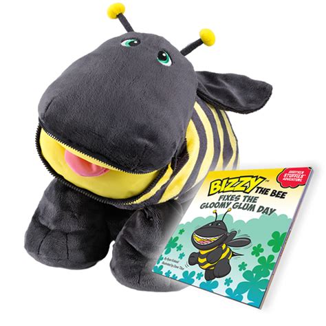 Stuffies Bizzy the Bee Zip Pockets Stuffed Toy