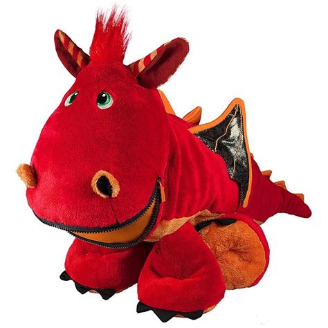 Stuffies Blaze the Dragon Zip Pockets Stuffed Toy