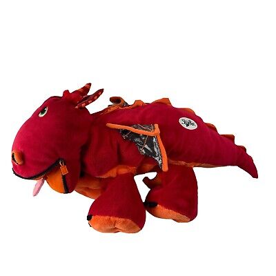 Stuffies Blaze the Dragon Zip Pockets Stuffed Toy