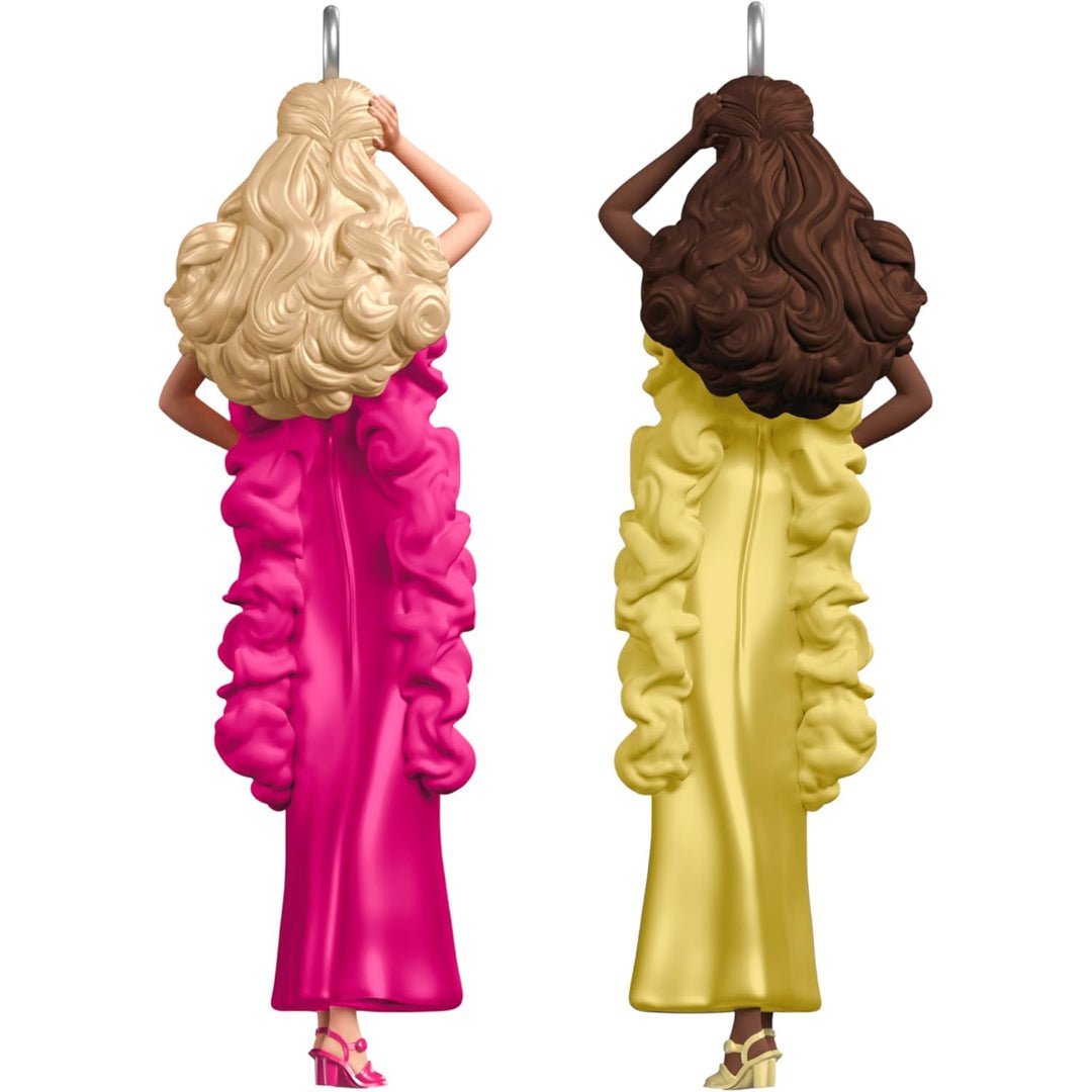 Superstar Barbie and Superstar Christie 2025 Keepsake Miniature Ornaments