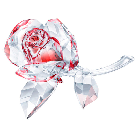 Swarovski Crystal Flowers Blossoming Rose Red