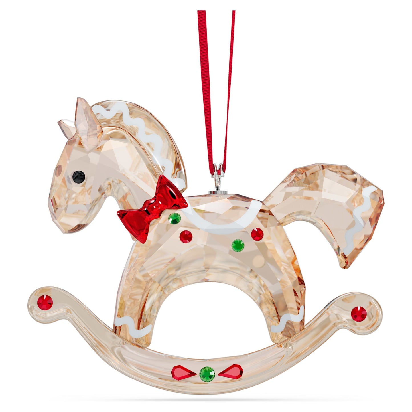 Swarovski Holiday Cheers Crystal Gingerbread Rocking Horse Ornament