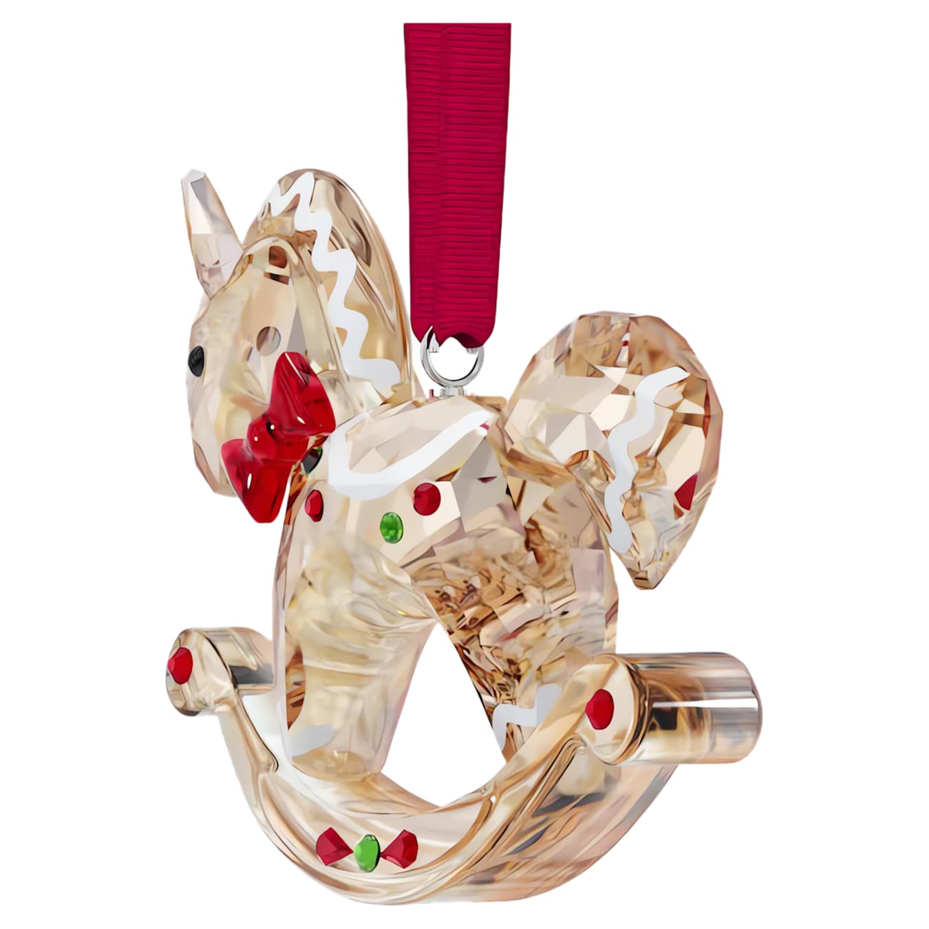 Swarovski Holiday Cheers Crystal Gingerbread Rocking Horse Ornament