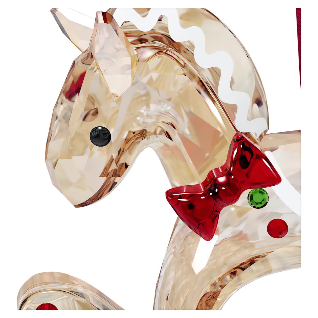 Swarovski Holiday Cheers Crystal Gingerbread Rocking Horse Ornament