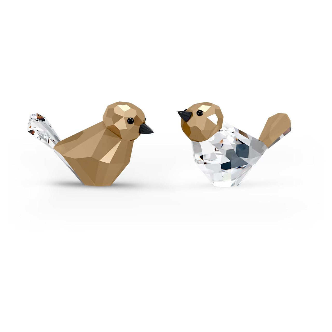 Swarovski Holiday Magic Bird Couple, Gold Tone