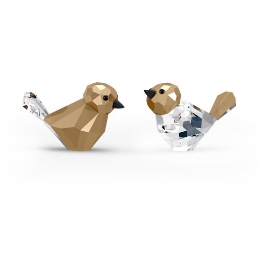 Swarovski Holiday Magic Bird Couple, Gold Tone