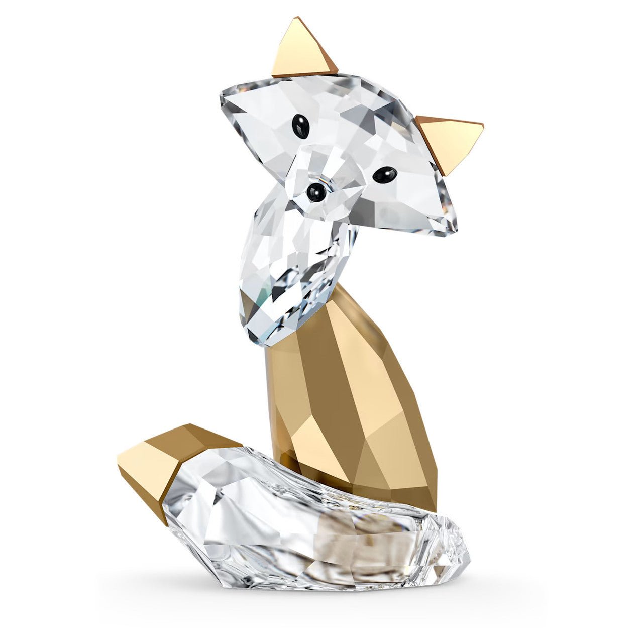 Swarovski Holiday Magic Fox, Gold Tone