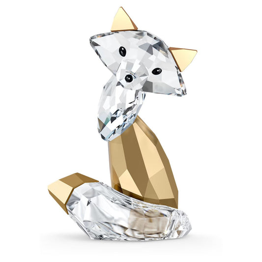 Swarovski Holiday Magic Fox, Gold Tone