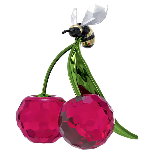 Swarovski Idyllia Bee and Cherry Figurine