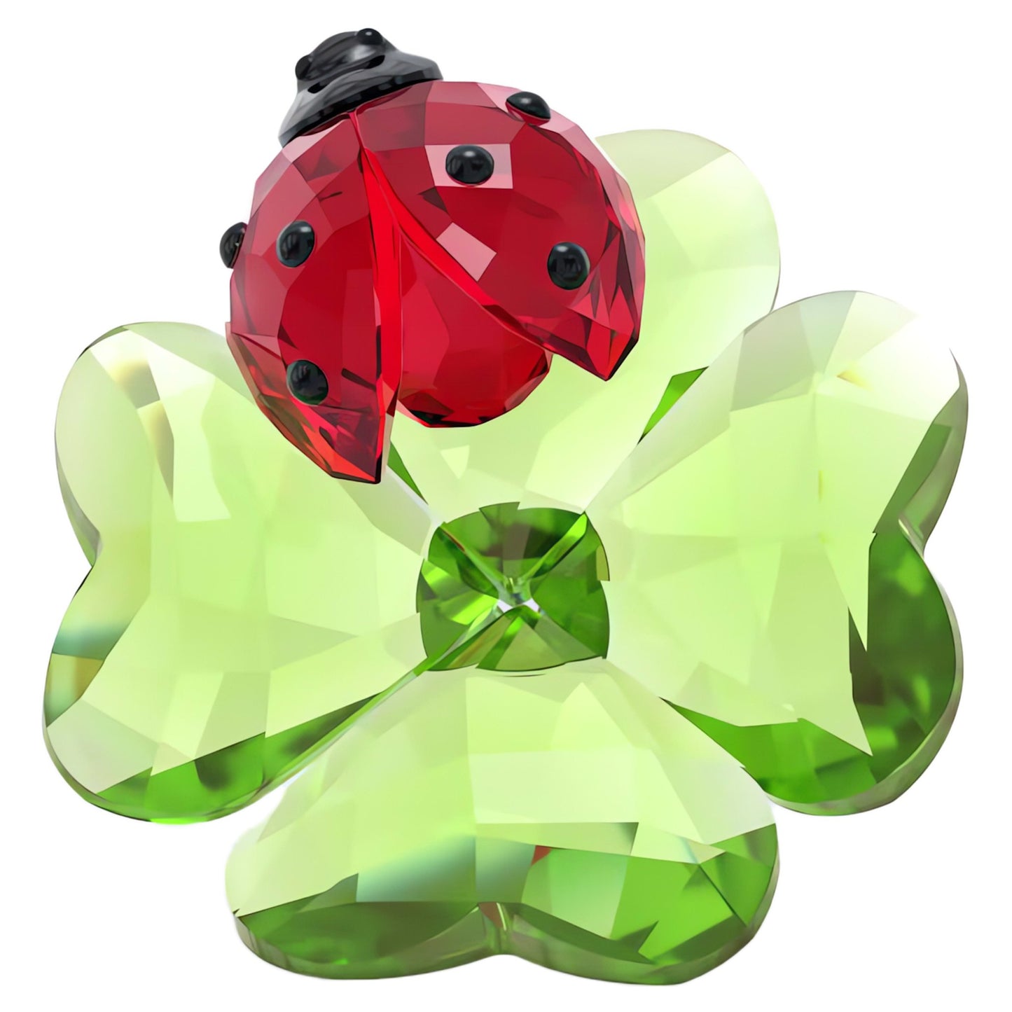 Swarovski Idyllia Ladybug and Clover Figurine