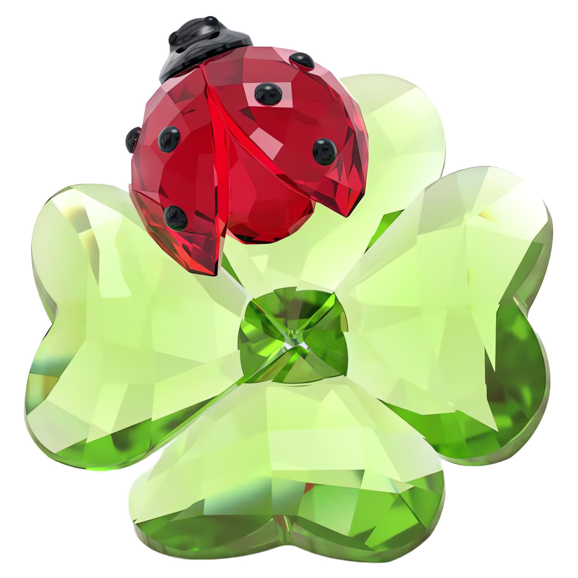 Swarovski Idyllia Ladybug and Clover Figurine