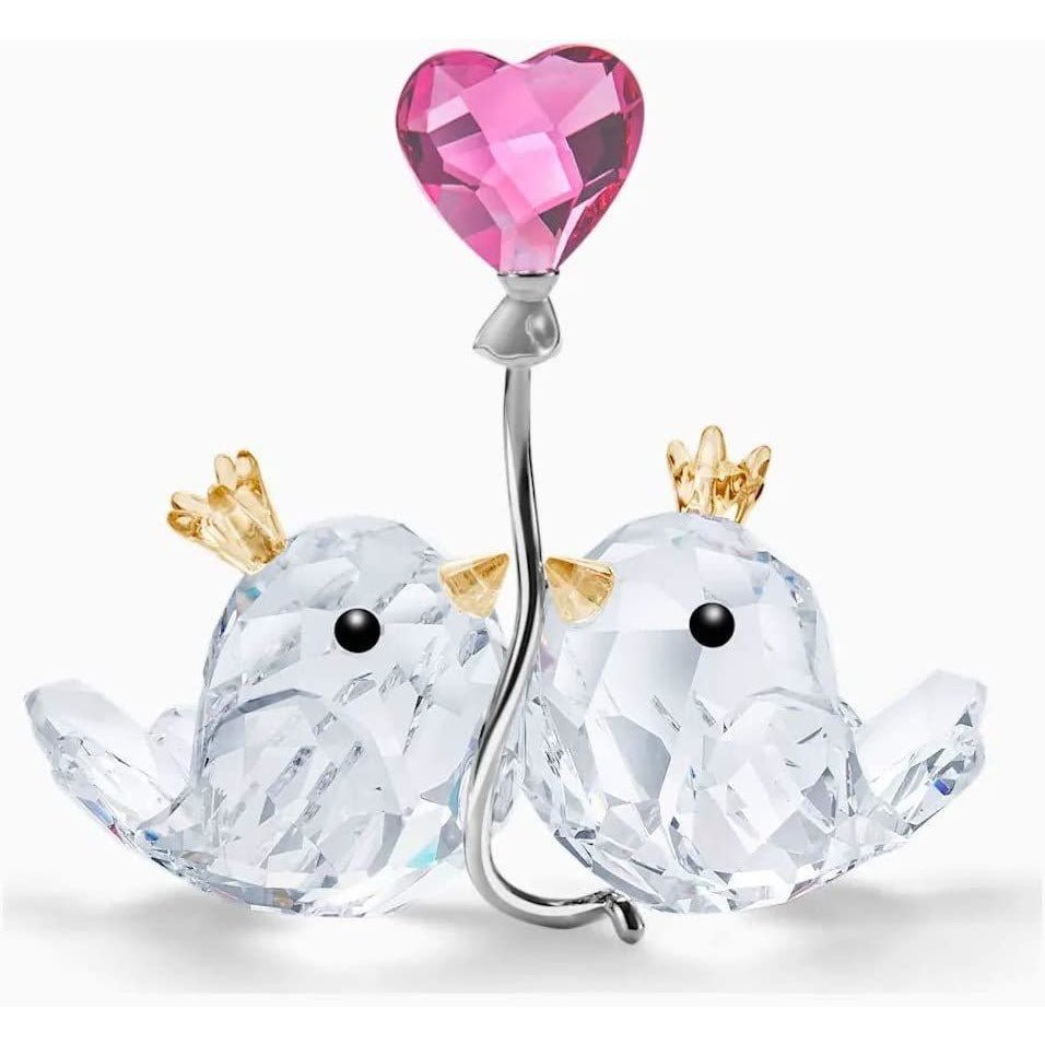 Swarovski Love Birds, Pink Heart